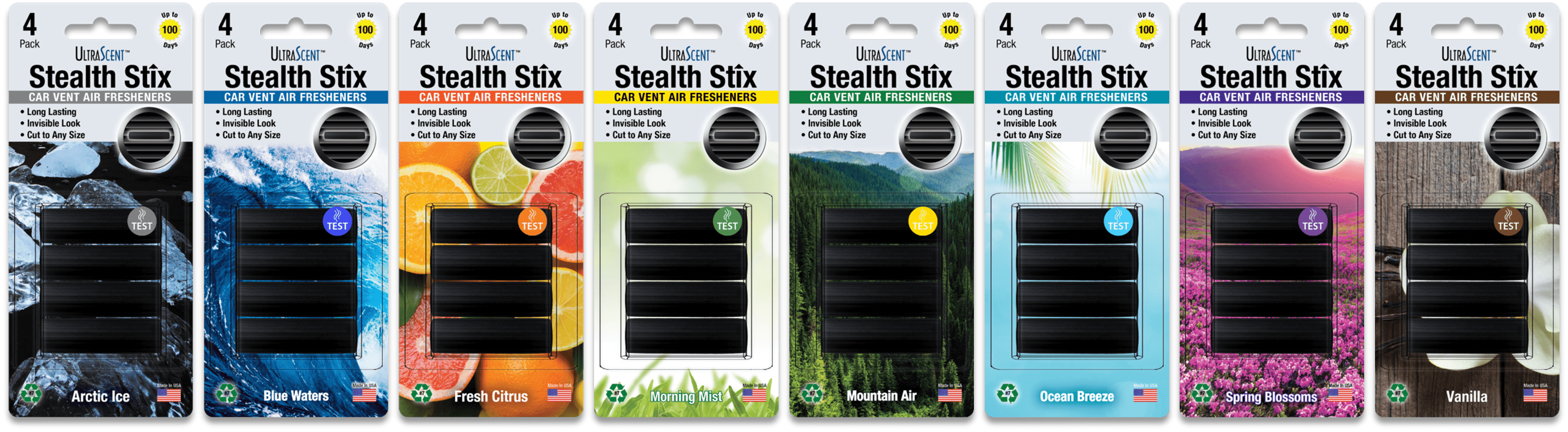 Stealth Stix Car Vent Clip Air Fresheners